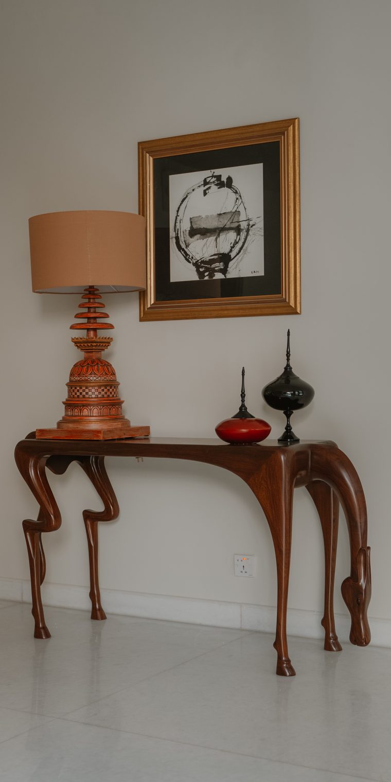 Interior and spatial design: Art, lighting and objects