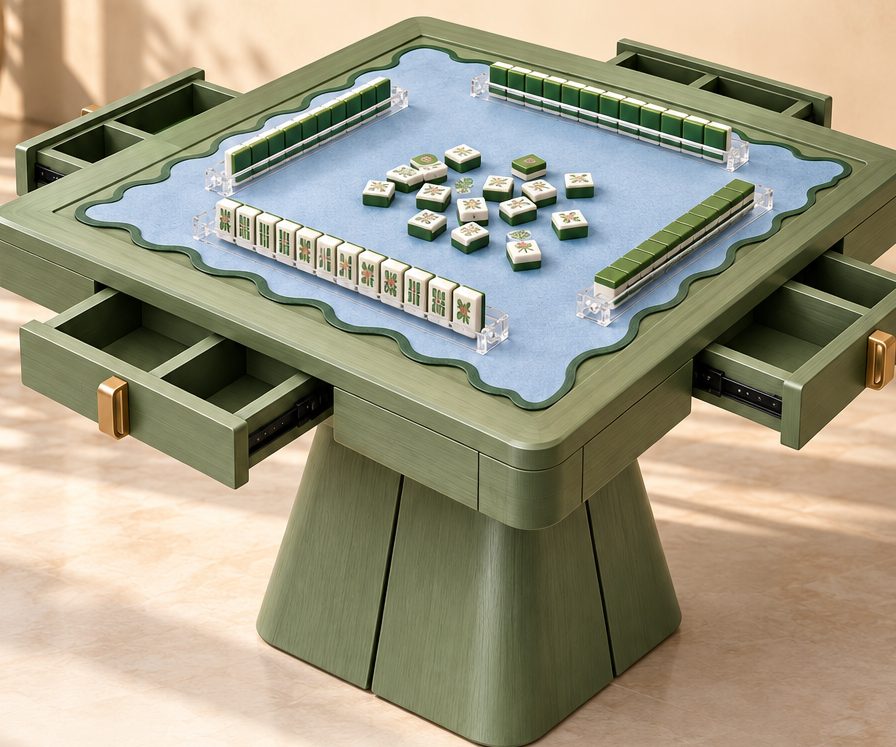 The Jade Mahjong Table, illustrative render